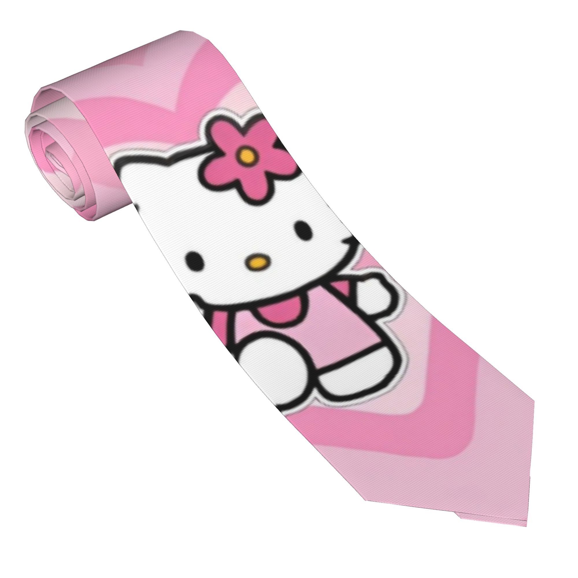 Skinny Tie Men - Hello Kitty Say Hello Necktie Skinny