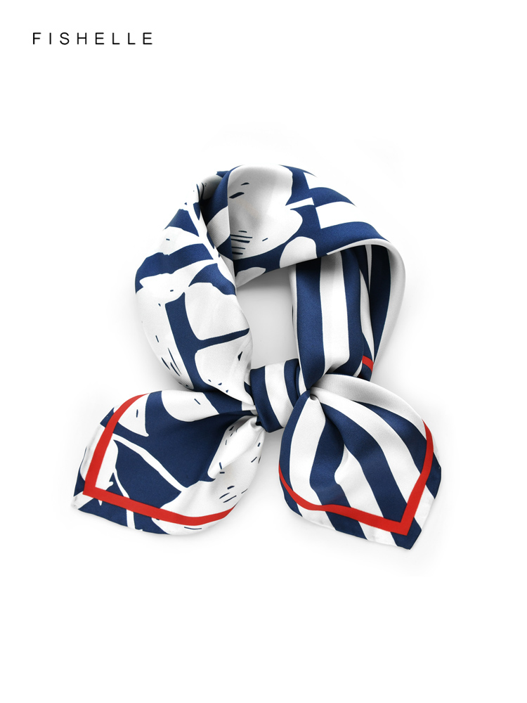 Blue white striped flower prin - Silk Tie Striped ulasan dan harga