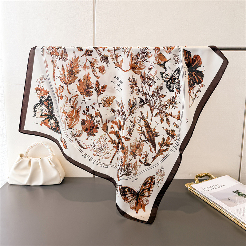 Vintage Butterfly Sketch Squar - Ascot Neck Scarf ulasan dan harga