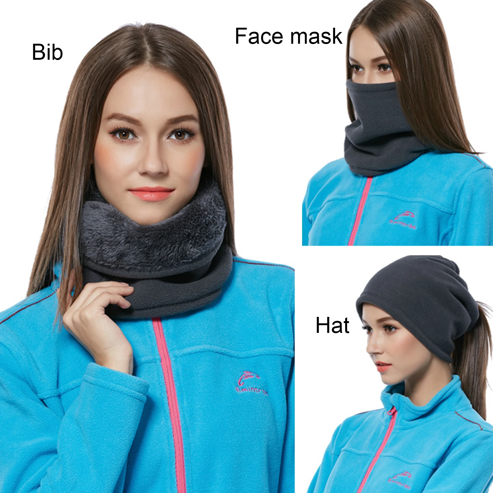 Outdoor Women Men Winter Warm  - Infinity Scarf Knit ulasan dan harga