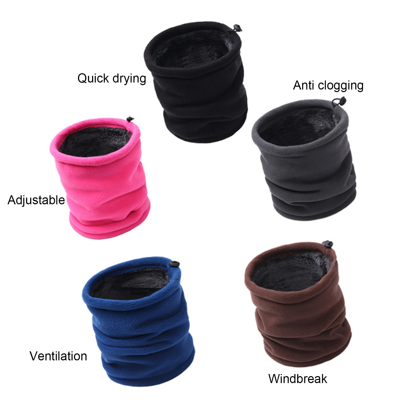Outdoor Women Men Winter Warm  - Infinity Scarf Knit ulasan dan harga