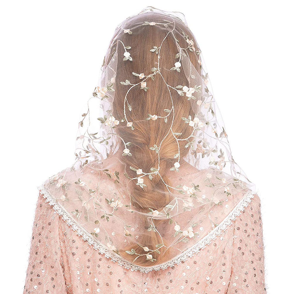 Women Chapel Veils Lady Mantil - Infinity Scarf Knit ulasan dan harga