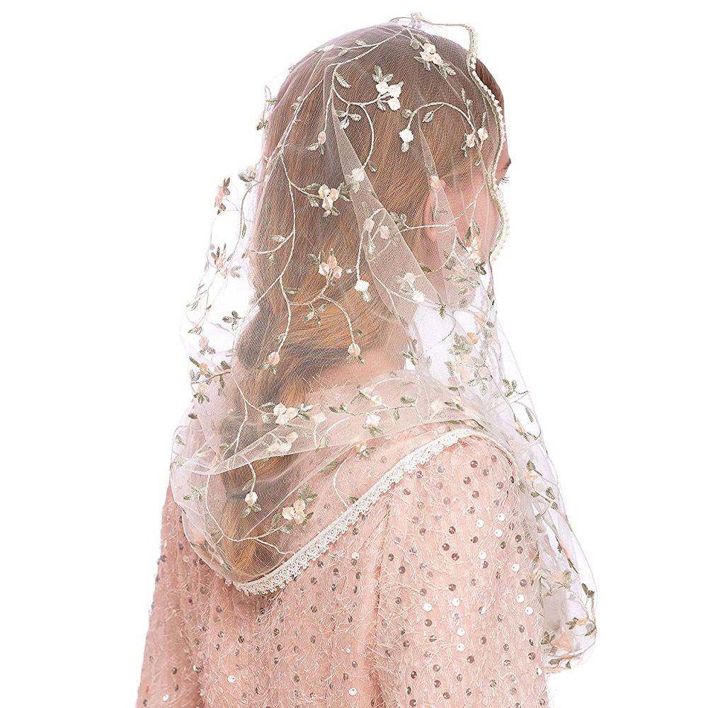 Women Chapel Veils Lady Mantil - Infinity Scarf Knit ulasan dan harga
