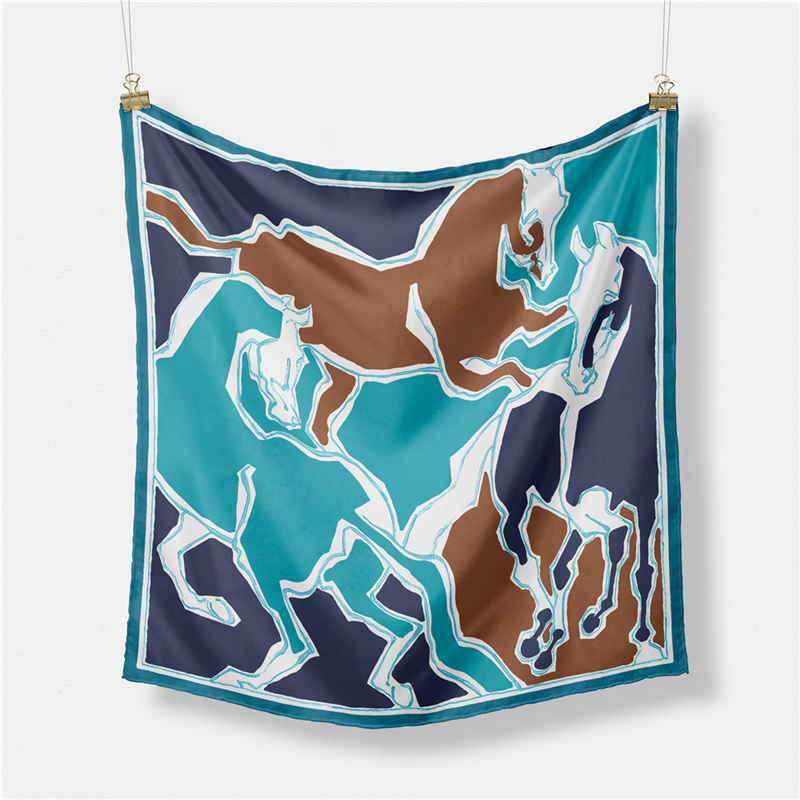 Twill Silk Scarf Woman Three H - Scarf Silk Square ulasan dan harga