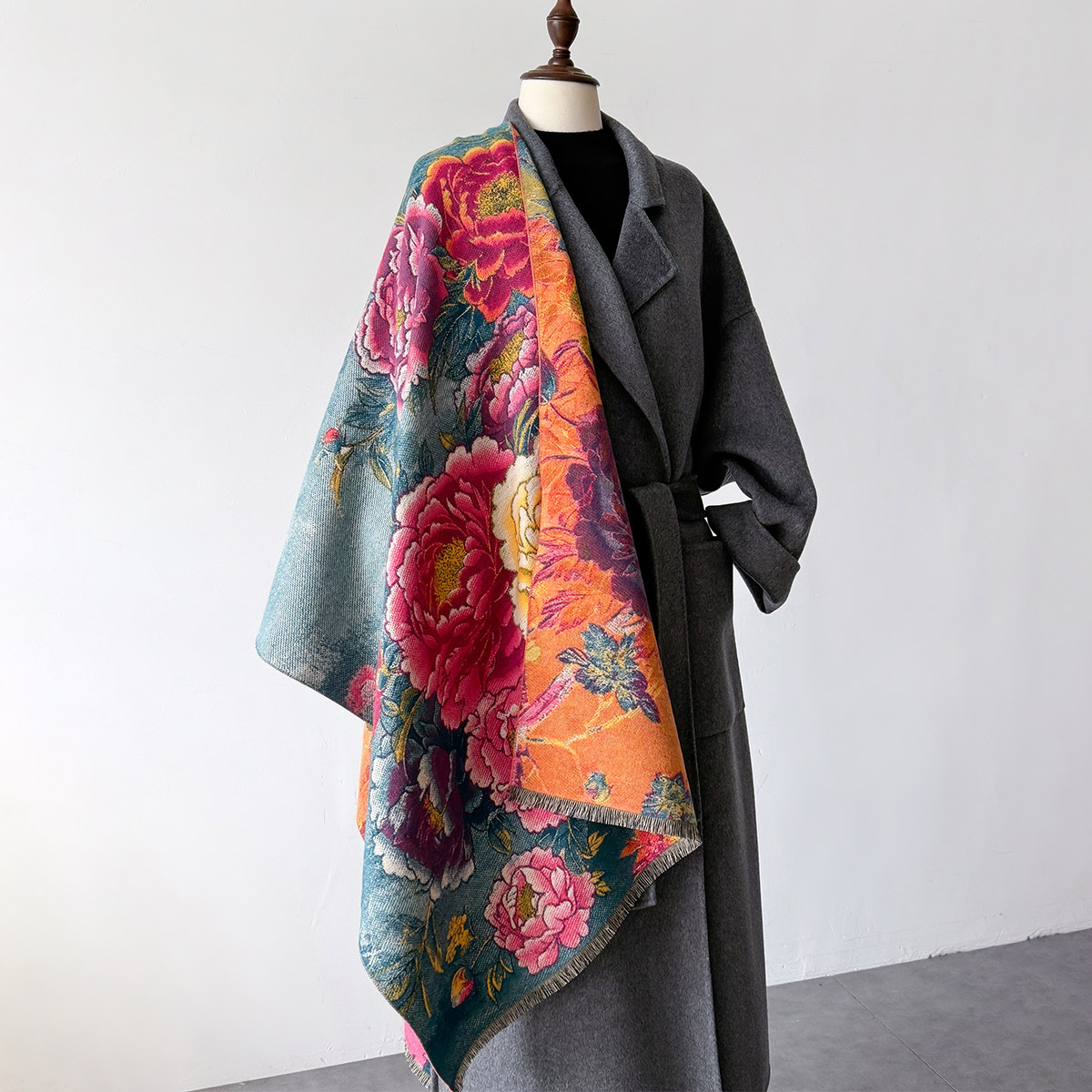 Warm Cashmere Scarf Women Shaw - Woven Scarf Blanket ulasan dan harga