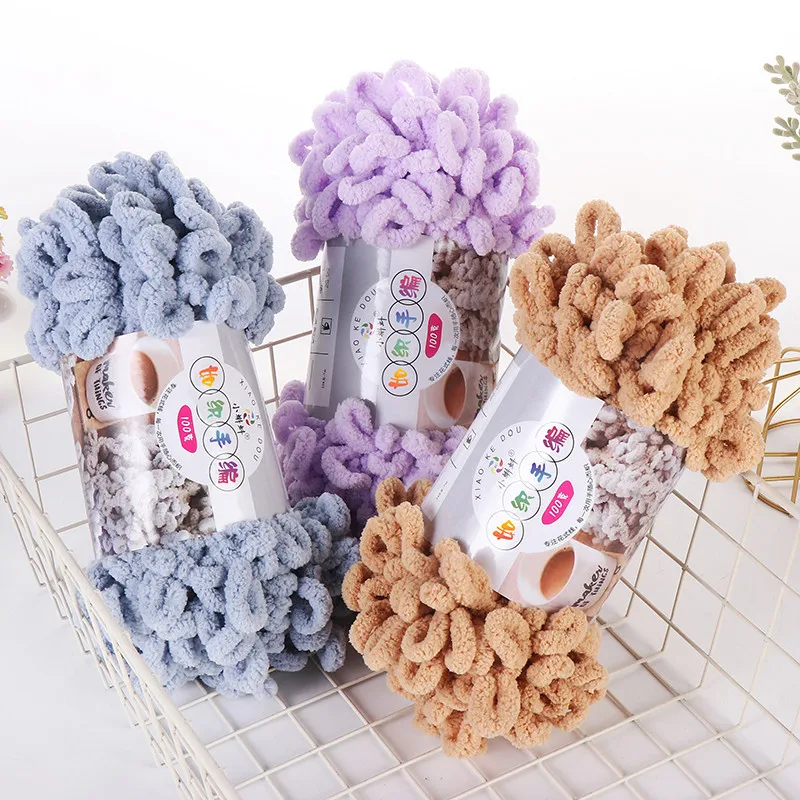 5pcs100g/Roll Puffy Finger Loo - Woven Scarf Blanket ulasan dan harga