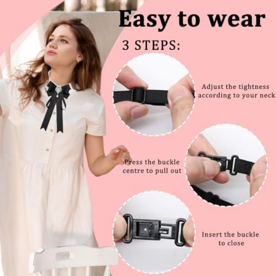 LJBFNN Bow Tie For Women, Pre- - Bow Tie Pre Tied ulasan dan harga