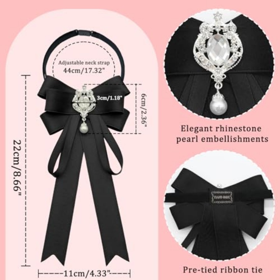 LJBFNN Bow Tie For Women, Pre- - Bow Tie Pre Tied ulasan dan harga