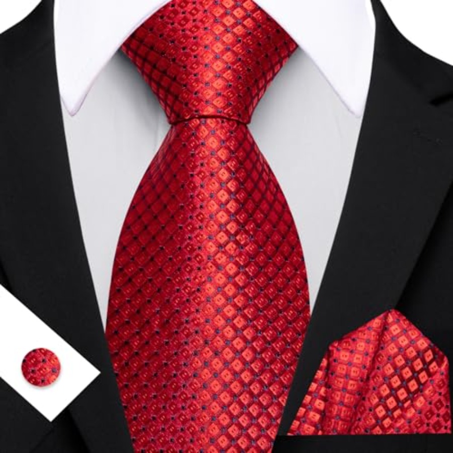 Men Plaid/Striped Ties Set Sil - Silk Tie Striped ulasan dan harga
