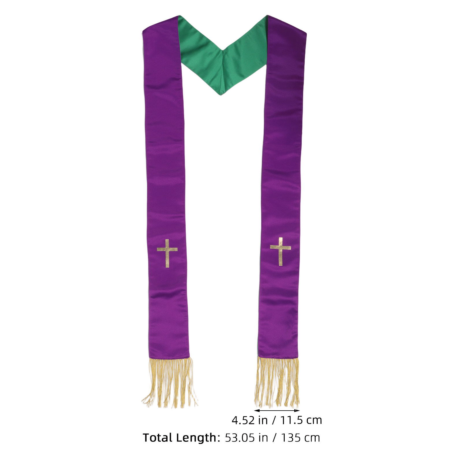 Reversible Embroidered Pastor  - Stole Wedding Shawl ulasan dan harga
