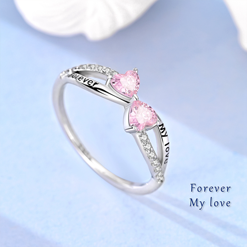925 Silver Pink Zircon Bow Cat - Tie Clip Silver ulasan dan harga