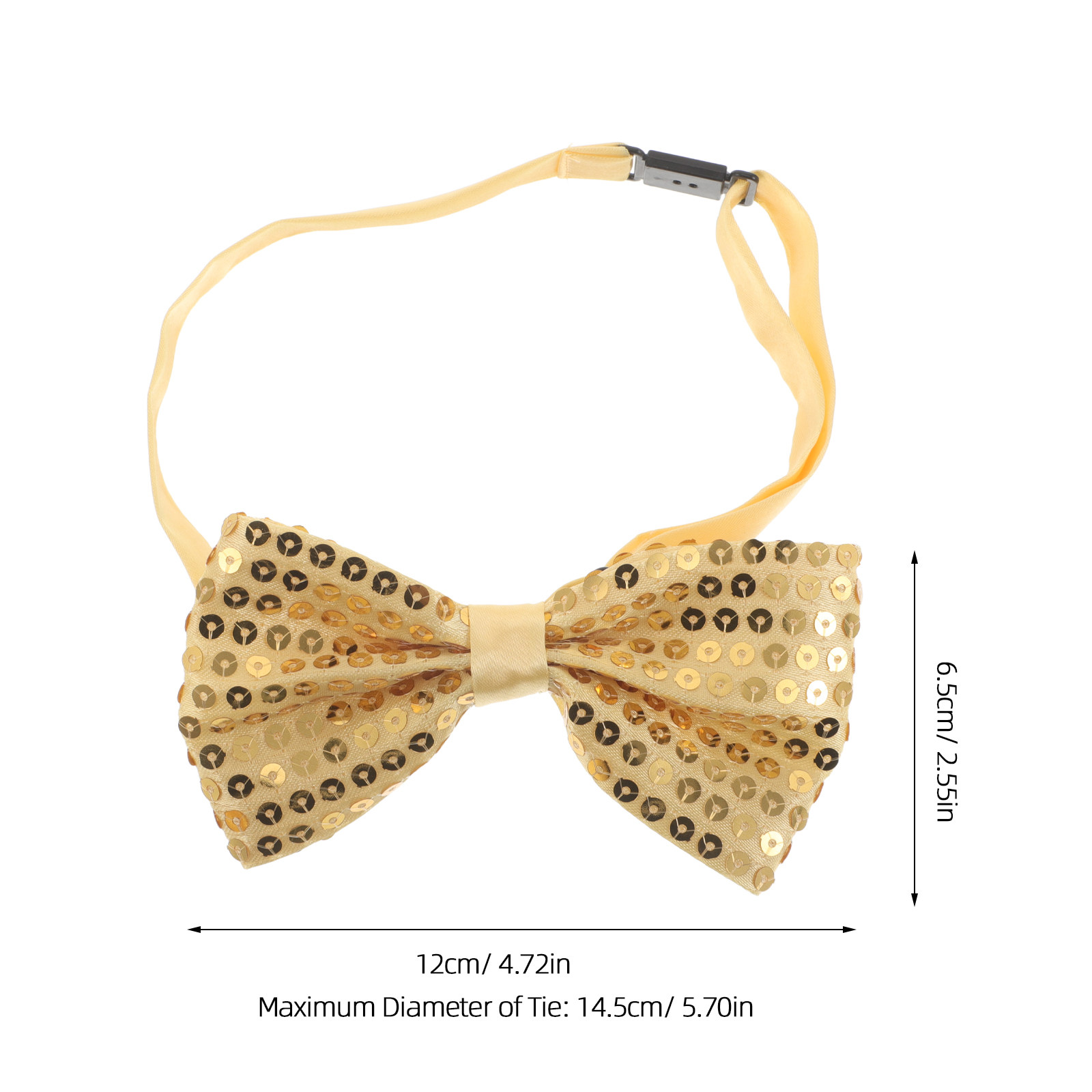 5Pcs Silver Sequin Bow Ties fo - Bow Tie Pre Tied ulasan dan harga