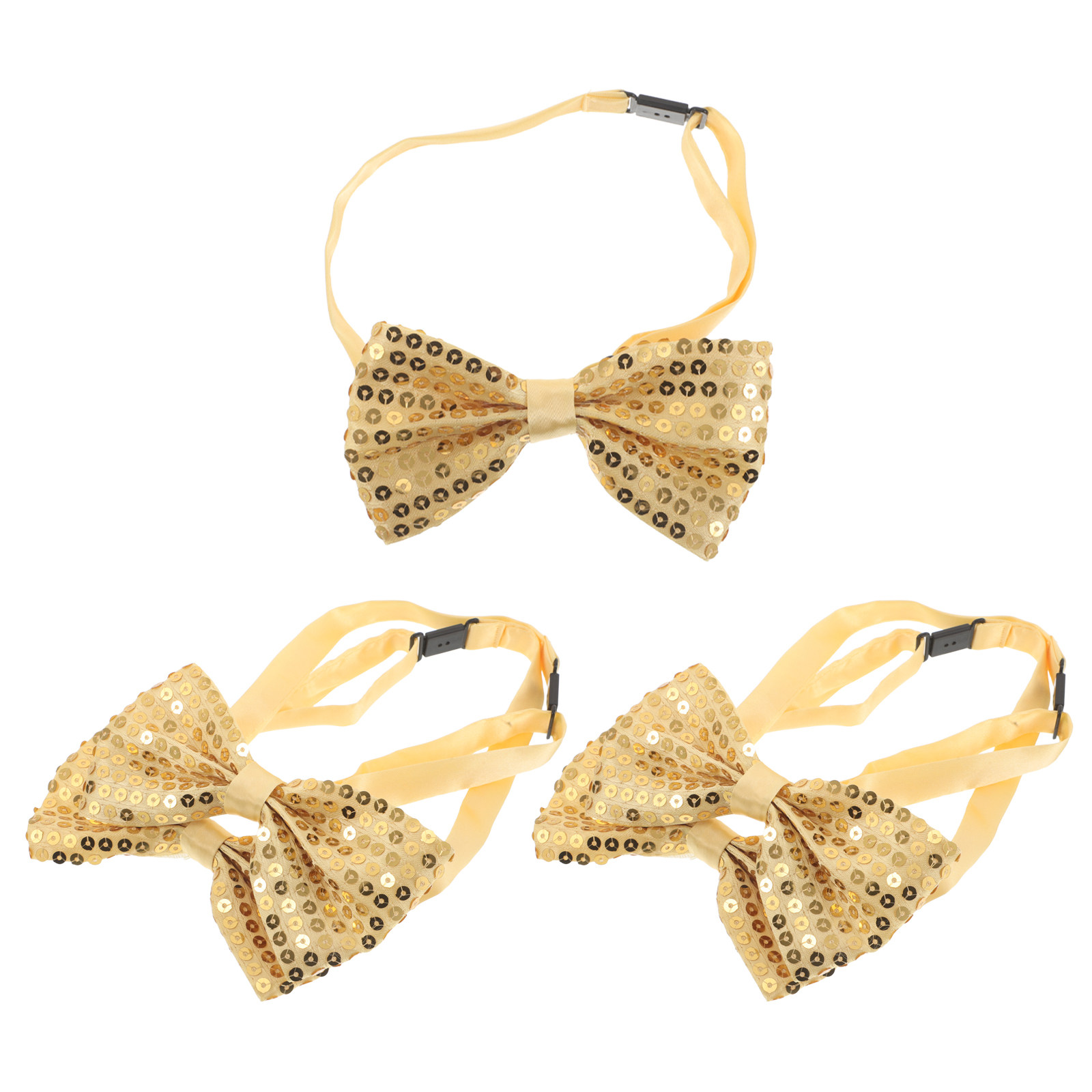 5Pcs Silver Sequin Bow Ties fo - Bow Tie Pre Tied ulasan dan harga