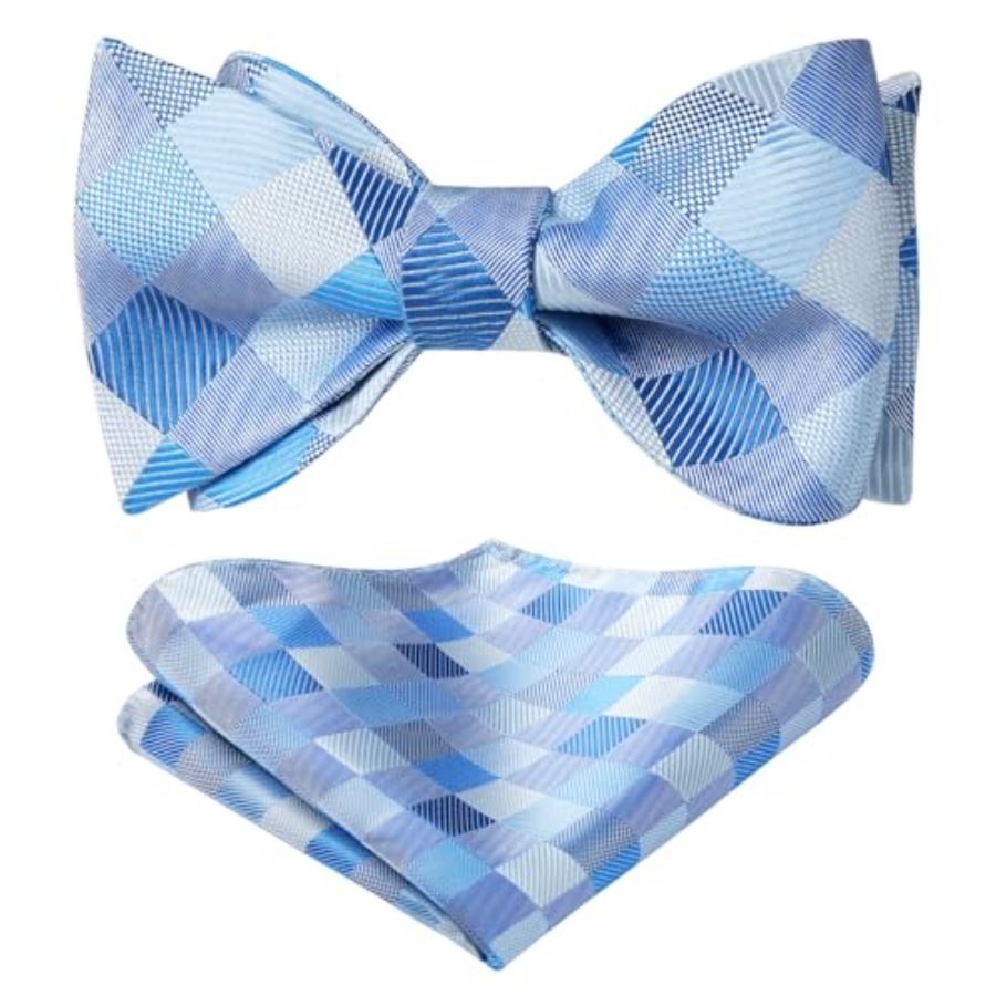 Bow Ties for Men Check Plaid S - Handkerchief Cotton Men ulasan dan harga