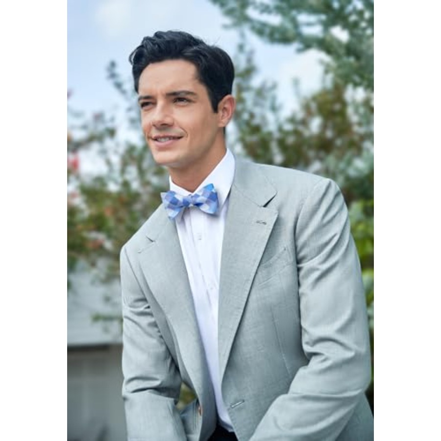 Bow Ties for Men Check Plaid S - Handkerchief Cotton Men ulasan dan harga