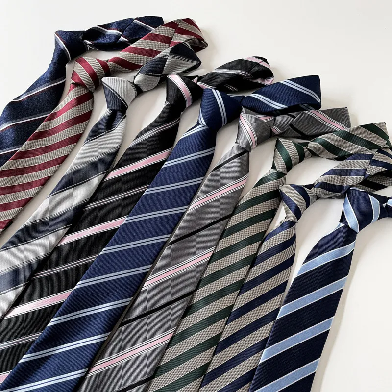 2026 South Korea Dongdaemun St - Silk Tie Striped ulasan dan harga