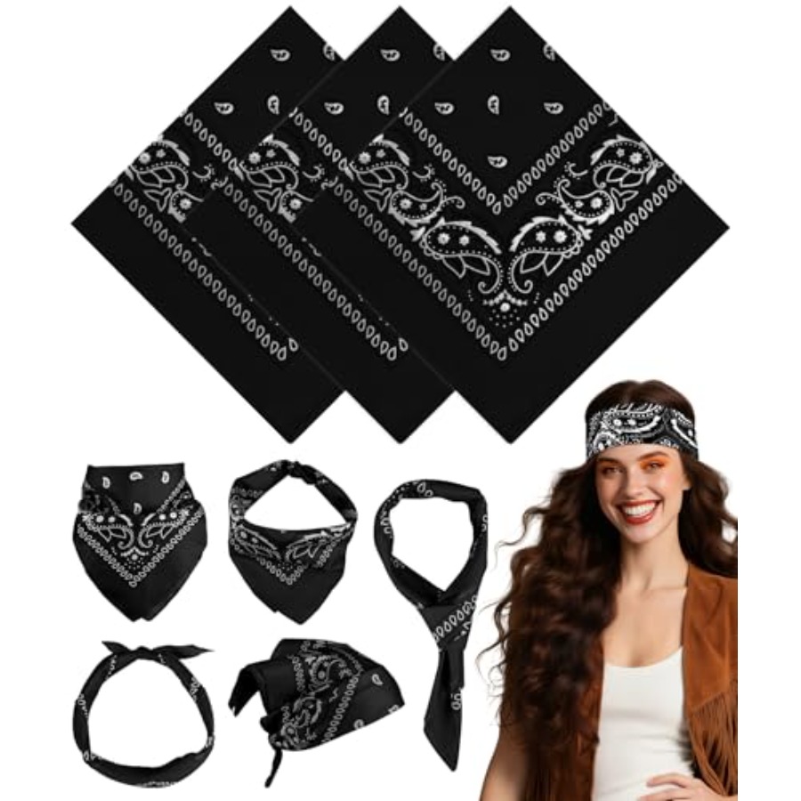 3/6/ Pack Bandanas for Women M - Handkerchief Cotton Men ulasan dan harga
