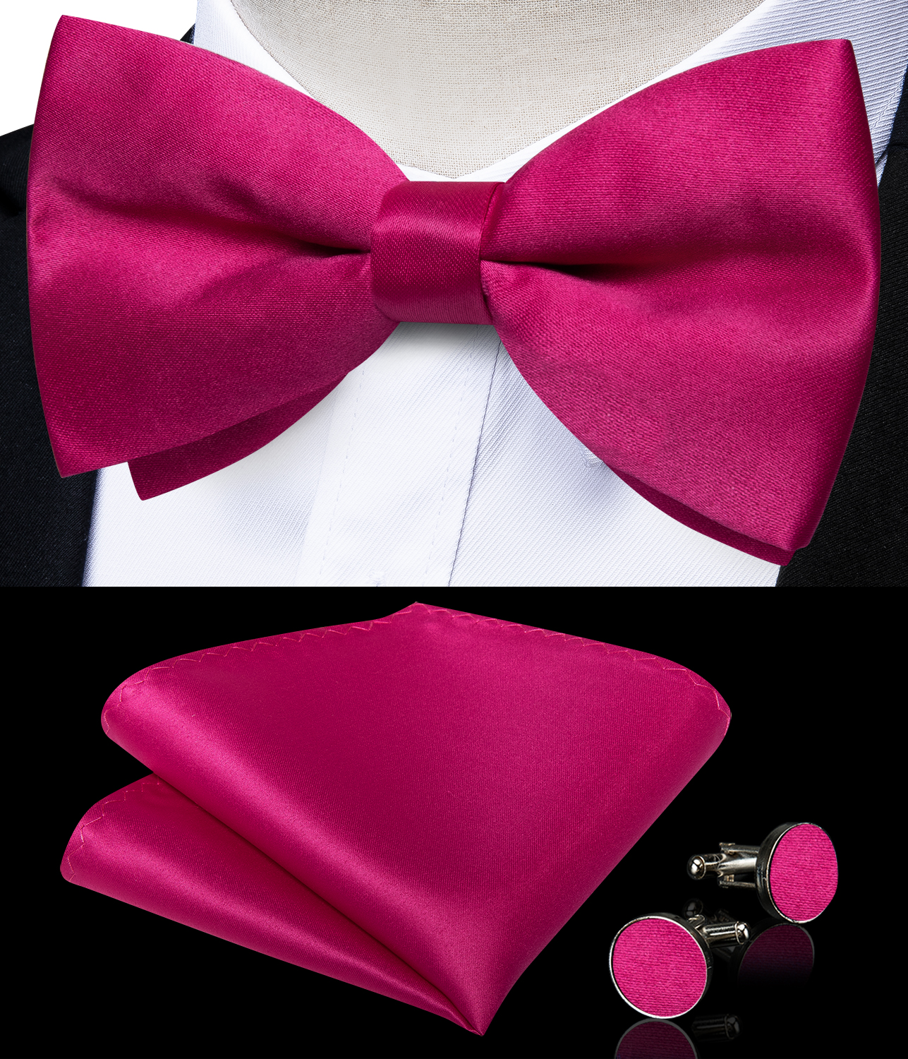 Men's Solid Pre-tied Bowtie Ro - Bow Tie Pre Tied ulasan dan harga