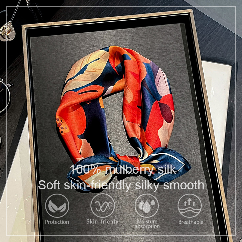2026 New Spring 100% Pure Silk - Ascot Neck Scarf ulasan dan harga
