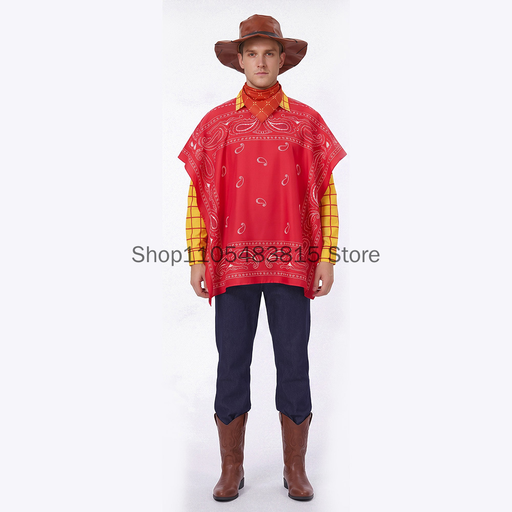 Men's Woody Cosplay costume To - Ascot Neck Scarf ulasan dan harga