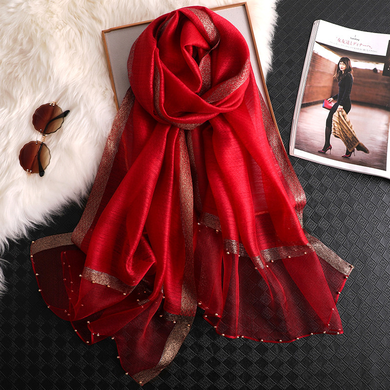 2024 Luxury 100% Silk Shawl Sc - Scarf Silk Square ulasan dan harga