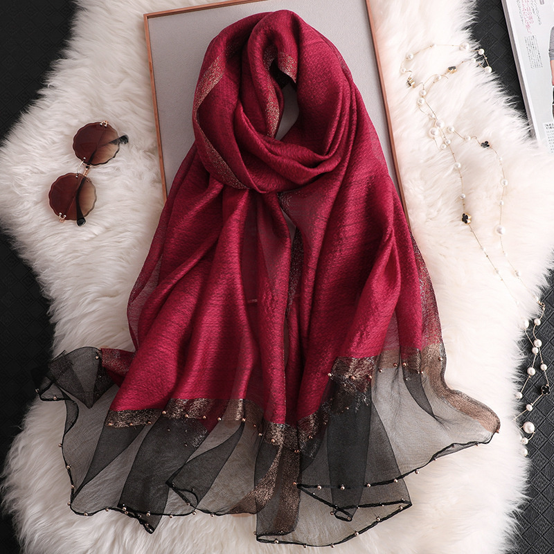 2024 Luxury 100% Silk Shawl Sc - Scarf Silk Square ulasan dan harga