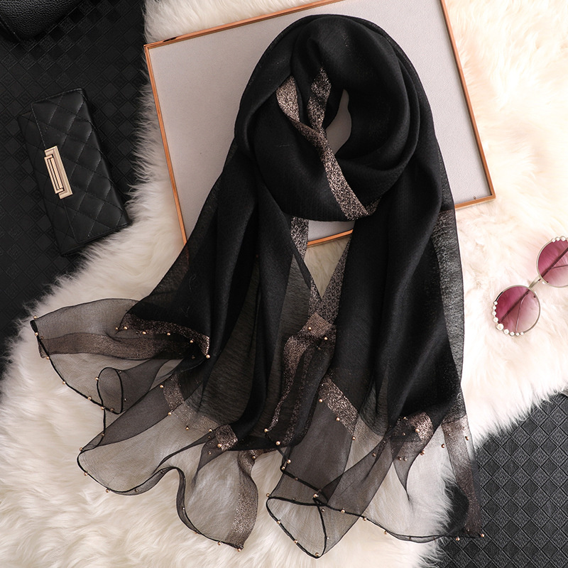 2024 Luxury 100% Silk Shawl Sc - Scarf Silk Square ulasan dan harga