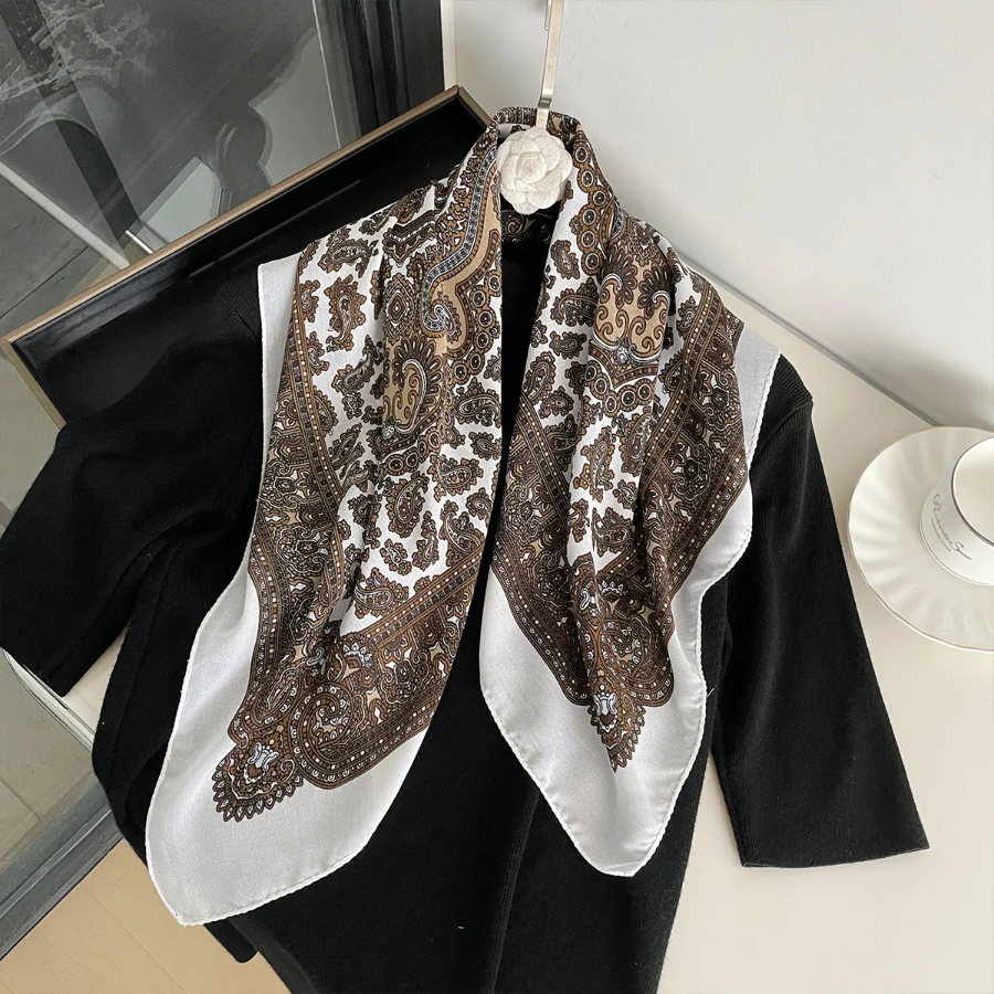 New Fashion 70X70cm Women's Sc - Bandana Cotton ulasan dan harga