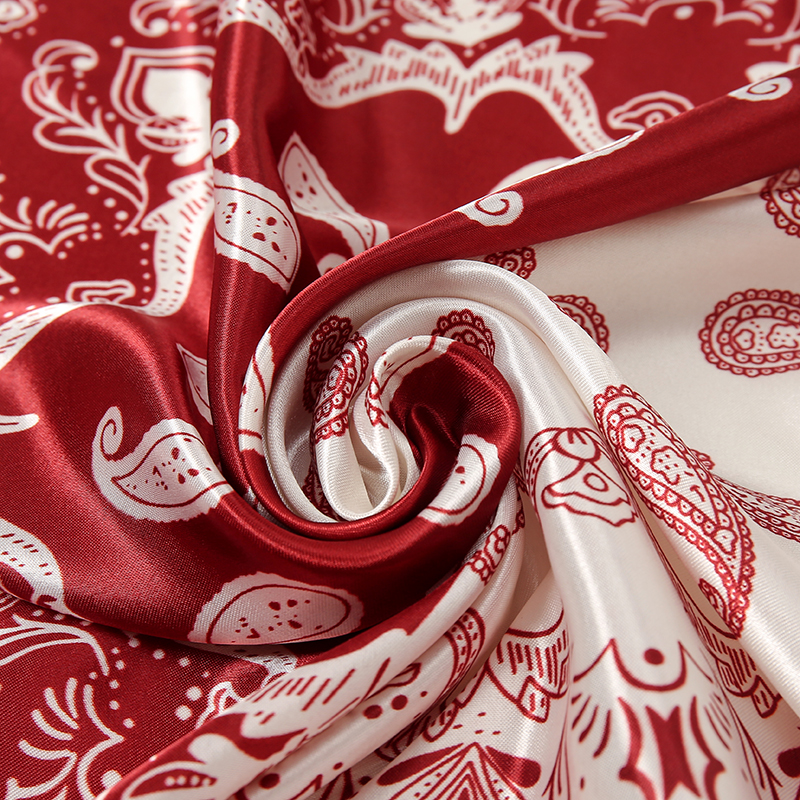 Satin Square Scarf Women Musli - Head Wrap Turban ulasan dan harga