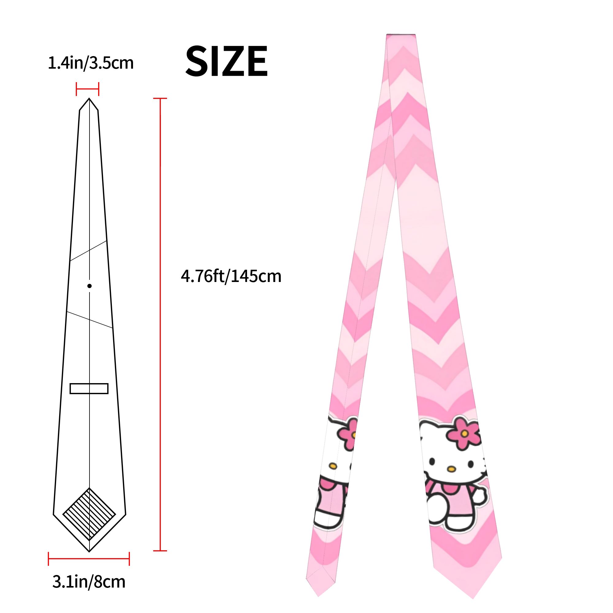 Hello Kitty Say Hello Necktie  - Skinny Tie Men ulasan dan harga