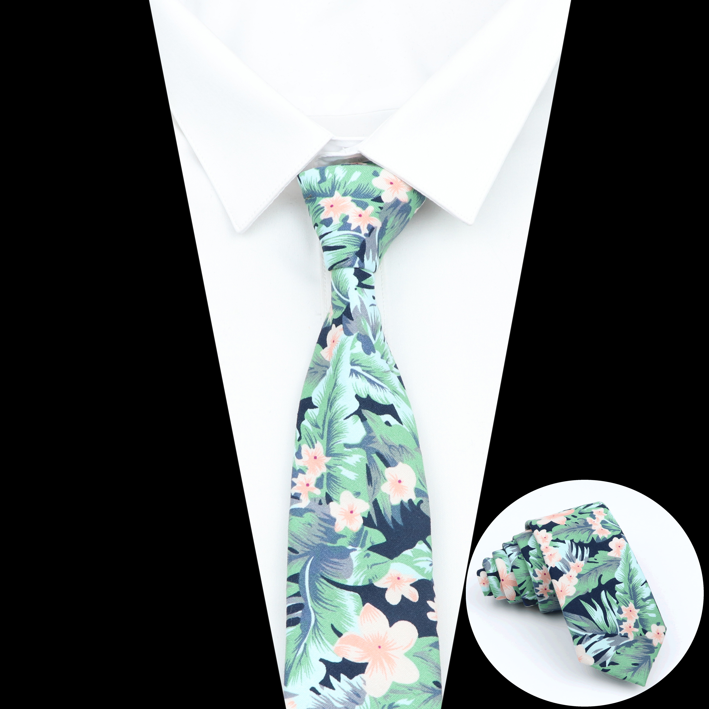 Men's Floral Neck Tie For Man  - Skinny Tie Men ulasan dan harga