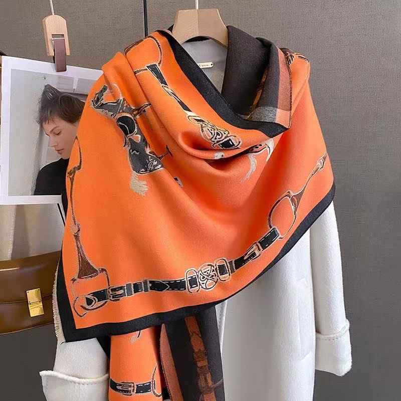 Retro Rider Horse Imitation Ca - Muffler Men Wool ulasan dan harga