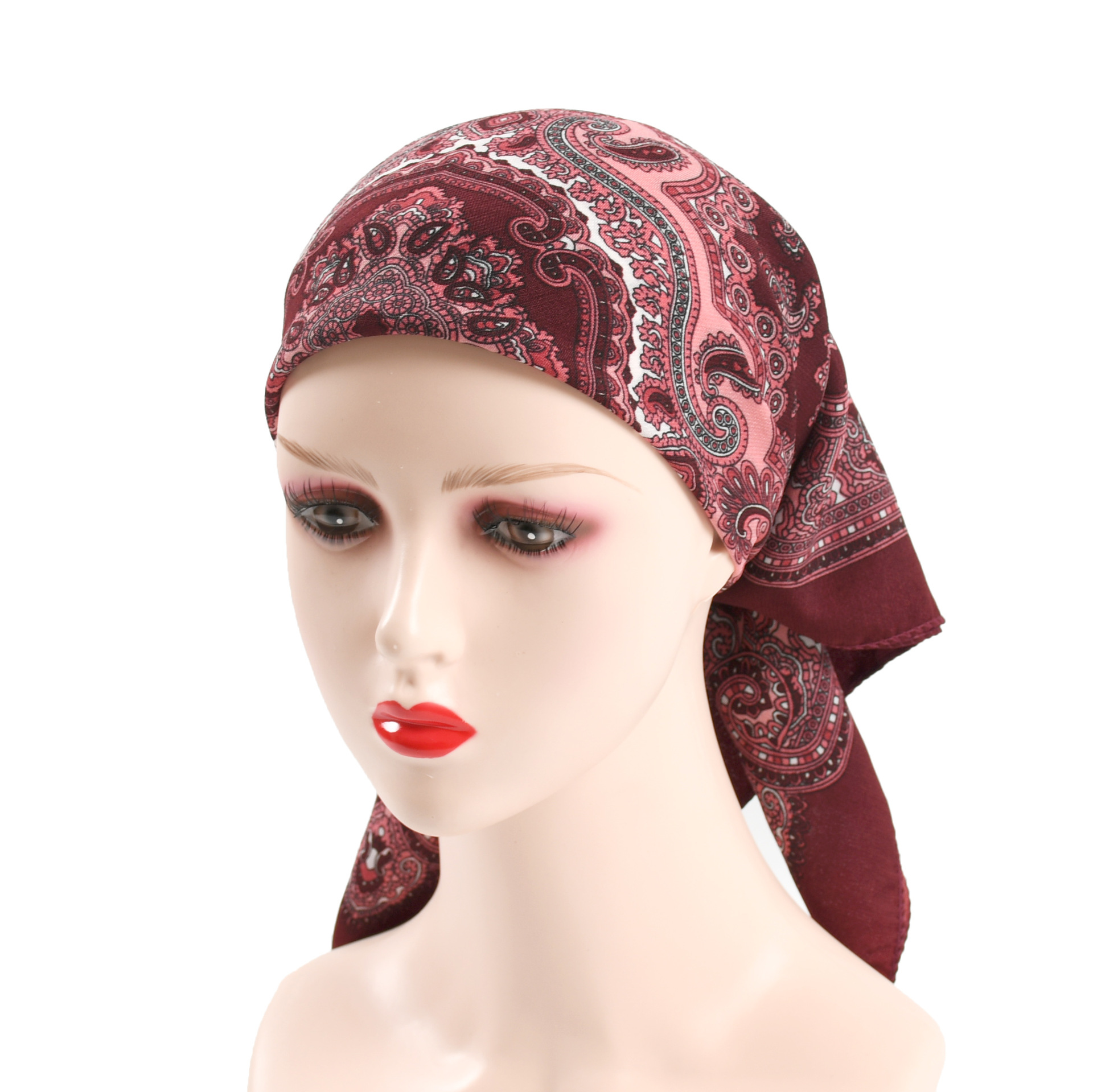 70*70cm Women Retro Floral Rus - Bandana Cotton ulasan dan harga