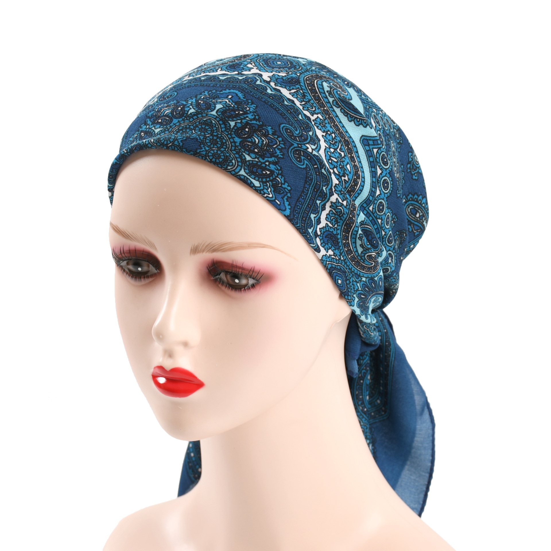 70*70cm Women Retro Floral Rus - Bandana Cotton ulasan dan harga