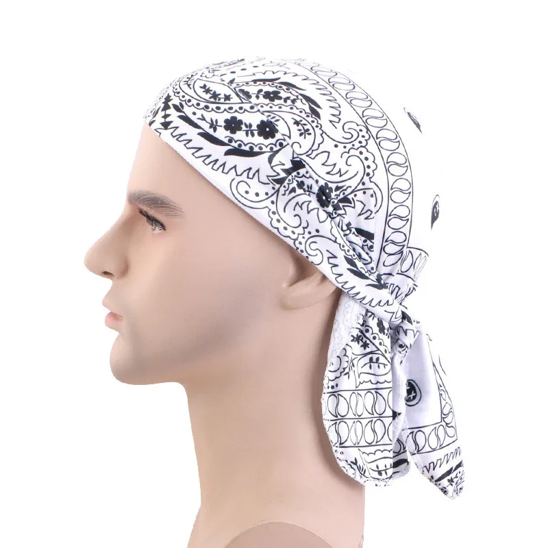 New Men Women Print Durag Du-R - Bandana Doo Rag ulasan dan harga