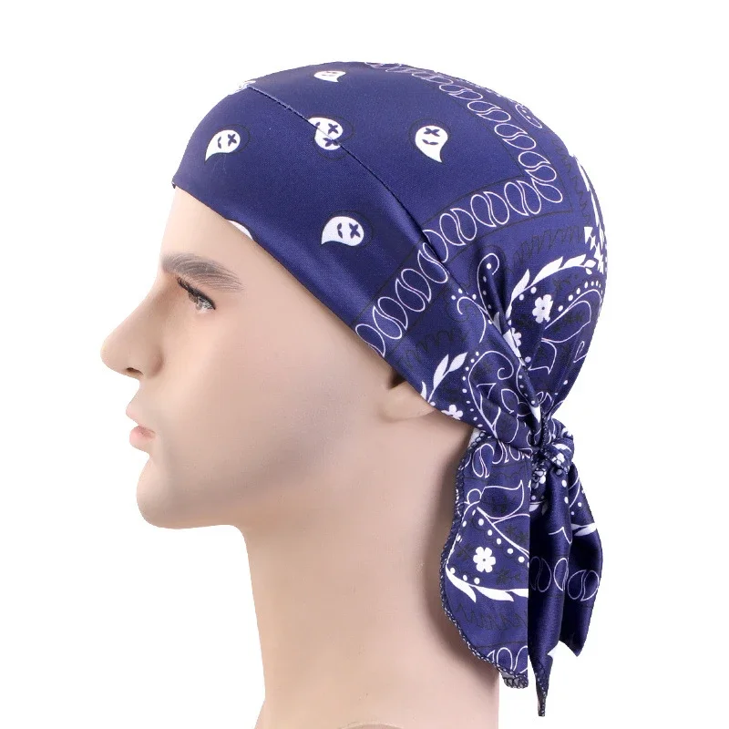 New Men Women Print Durag Du-R - Bandana Doo Rag ulasan dan harga
