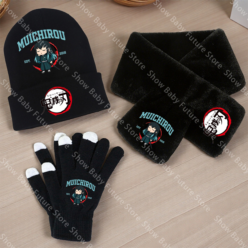 Boys Winter Scarf Knitted Hats - Infinity Scarf Knit ulasan dan harga