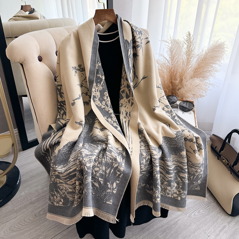 Women Winter Cashmere Scarf Wh - Woven Scarf Blanket ulasan dan harga