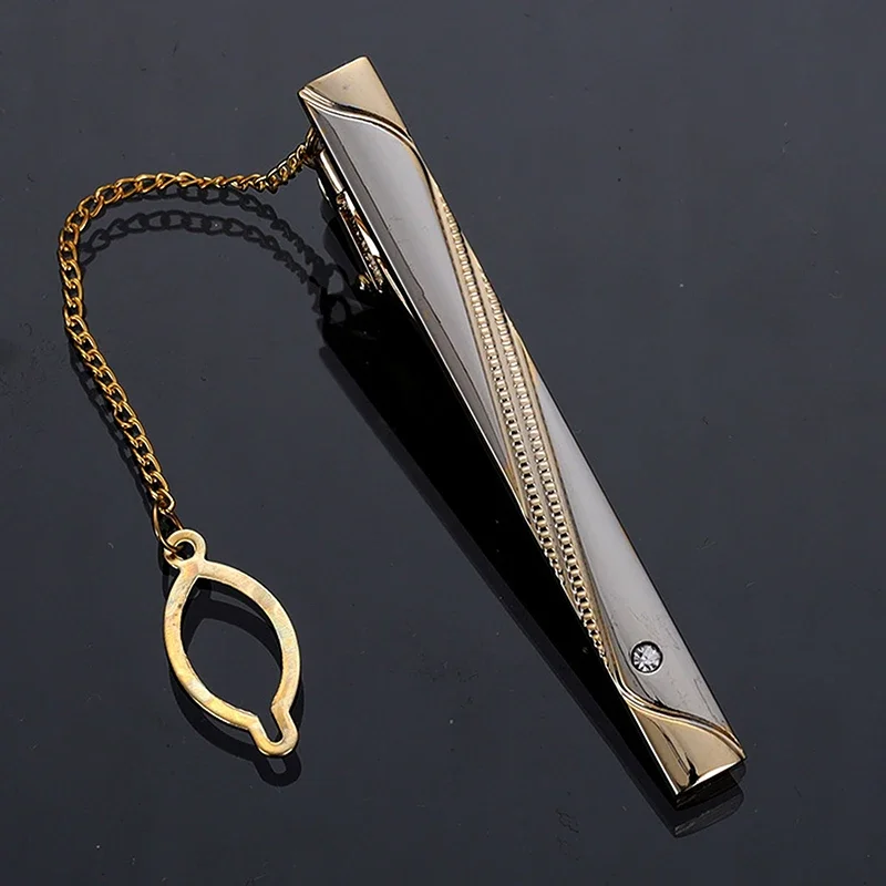 Men Metal Simple Necktie Buckl - Tie Clip Silver ulasan dan harga