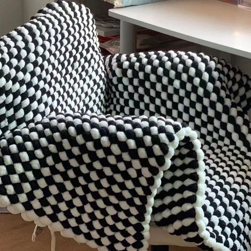 130G/Roll Pompom Yarn Mixed Co - Woven Scarf Blanket ulasan dan harga