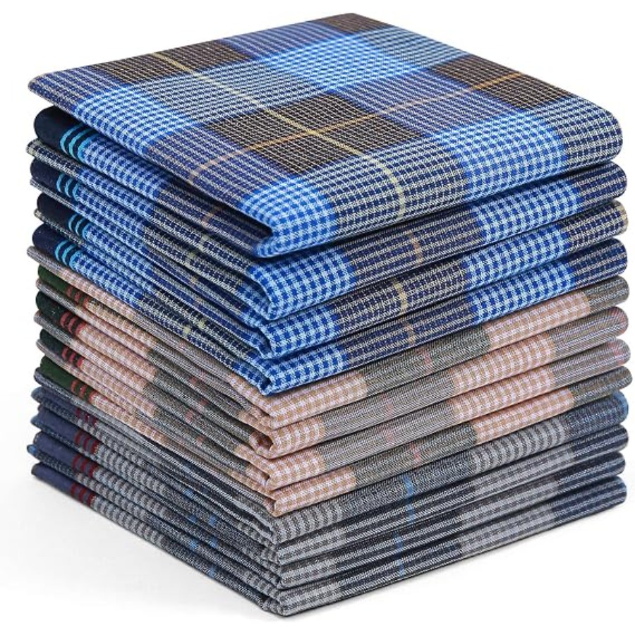 Handkerchiefs for Men, 12PCS 1 - Handkerchief Cotton Men ulasan dan harga