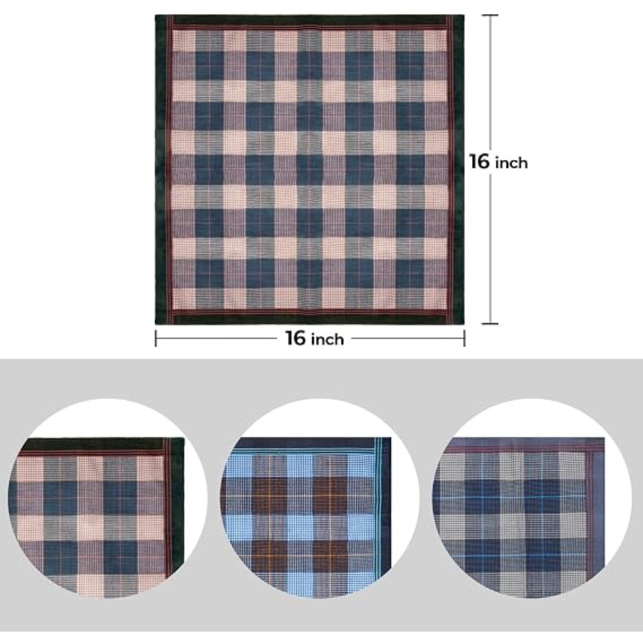 Handkerchiefs for Men, 12PCS 1 - Handkerchief Cotton Men ulasan dan harga