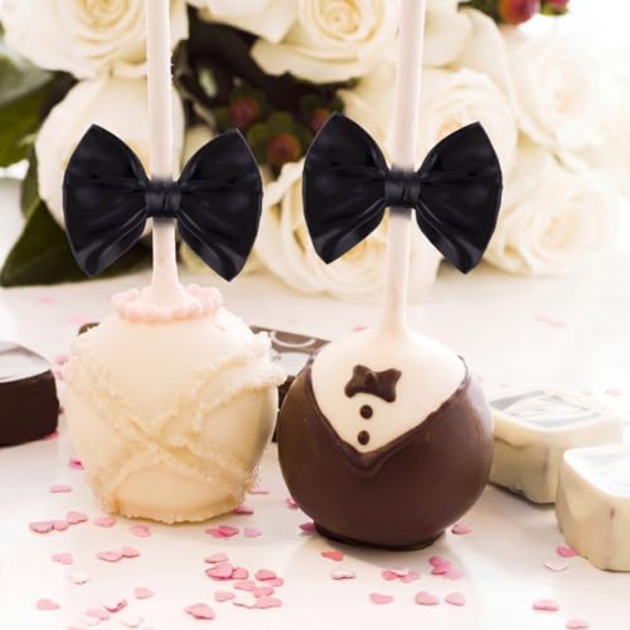 Black 48 Pcs 3.5 Inch Bows wit - Bow Tie Pre Tied ulasan dan harga
