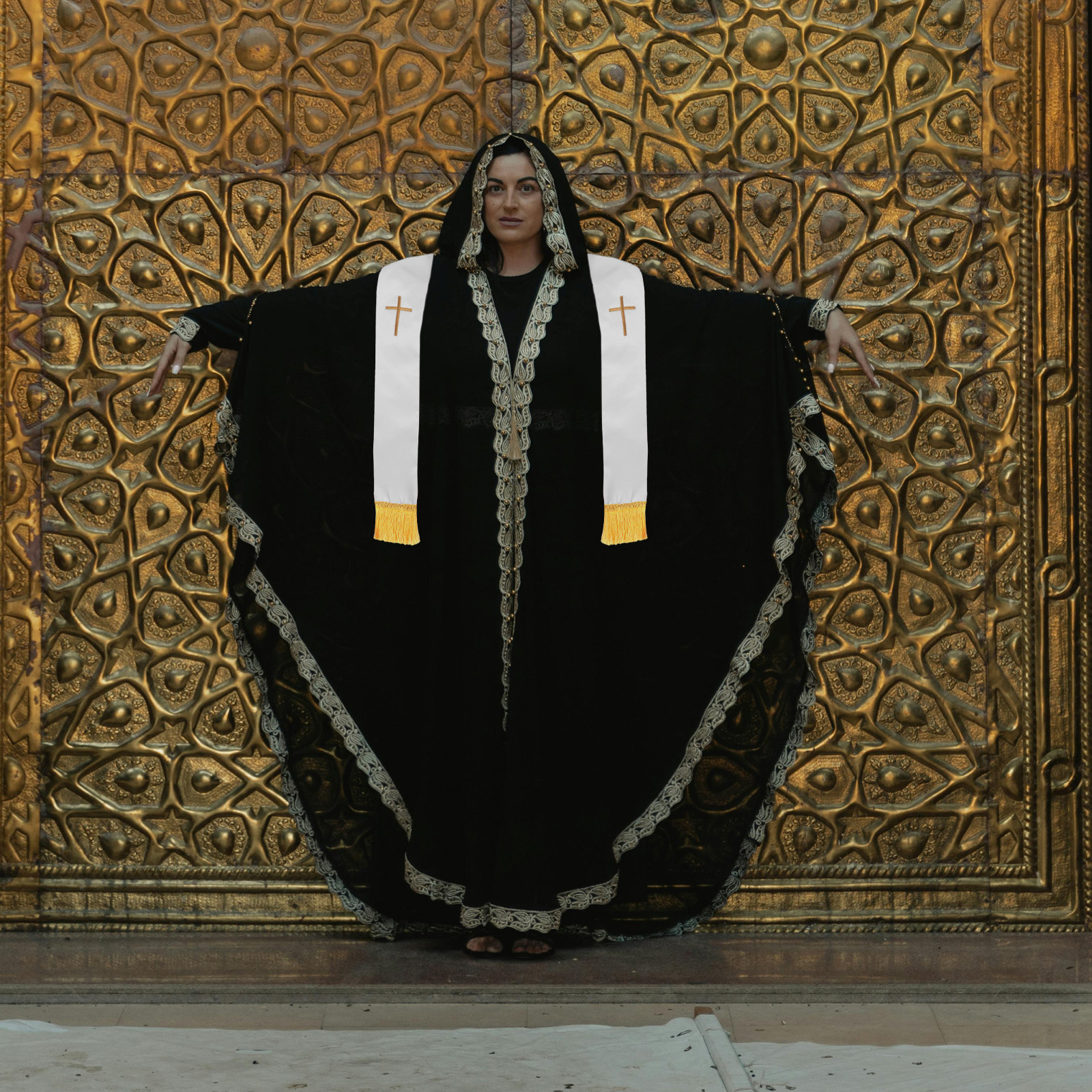 Clergy Stole Embroidered Cross - Stole Wedding Shawl ulasan dan harga