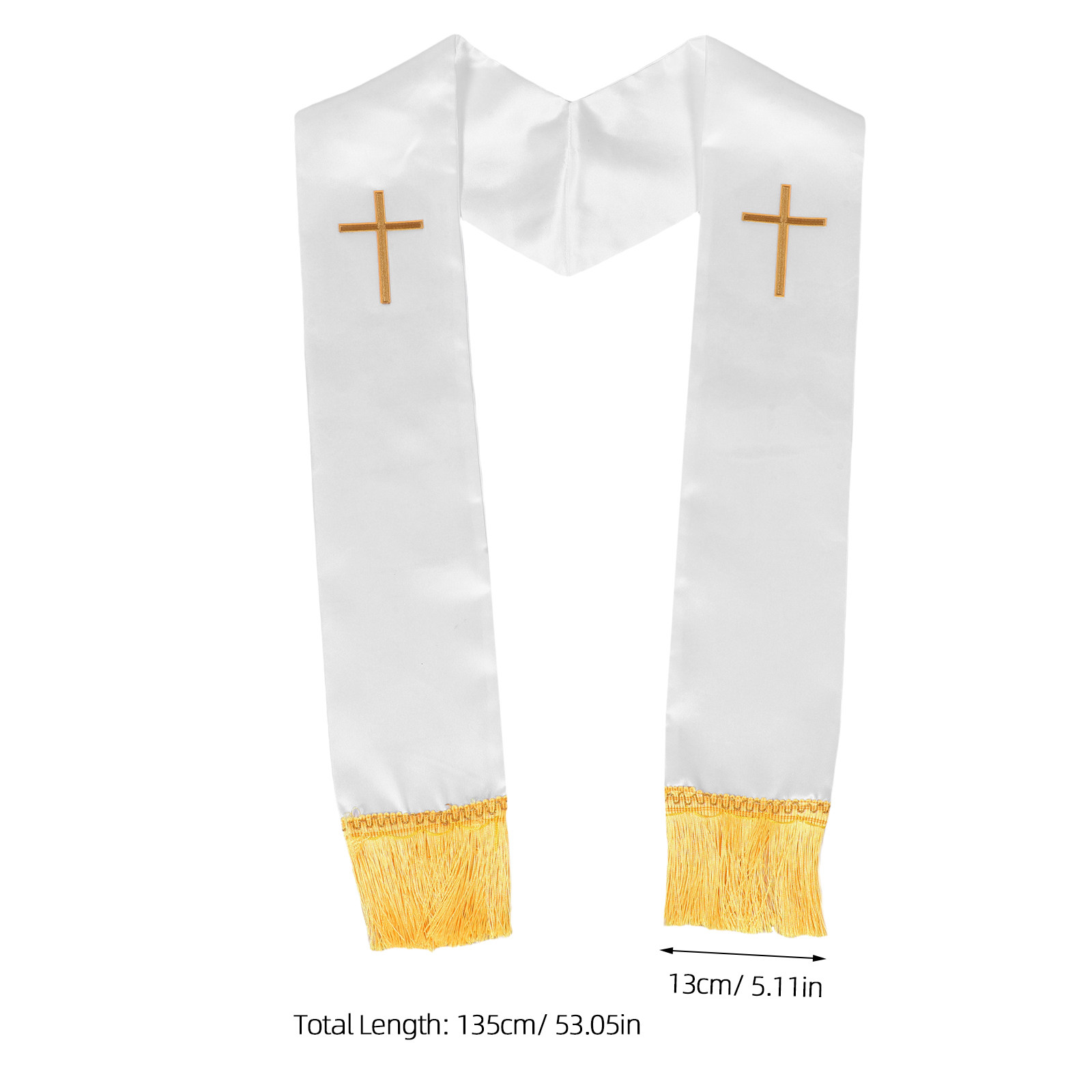 Clergy Stole Embroidered Cross - Stole Wedding Shawl ulasan dan harga
