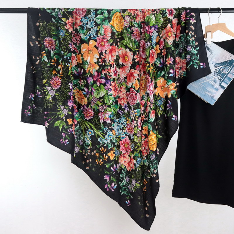 Designer Wool Silk Scarf Women - Pashmina Wrap Large ulasan dan harga