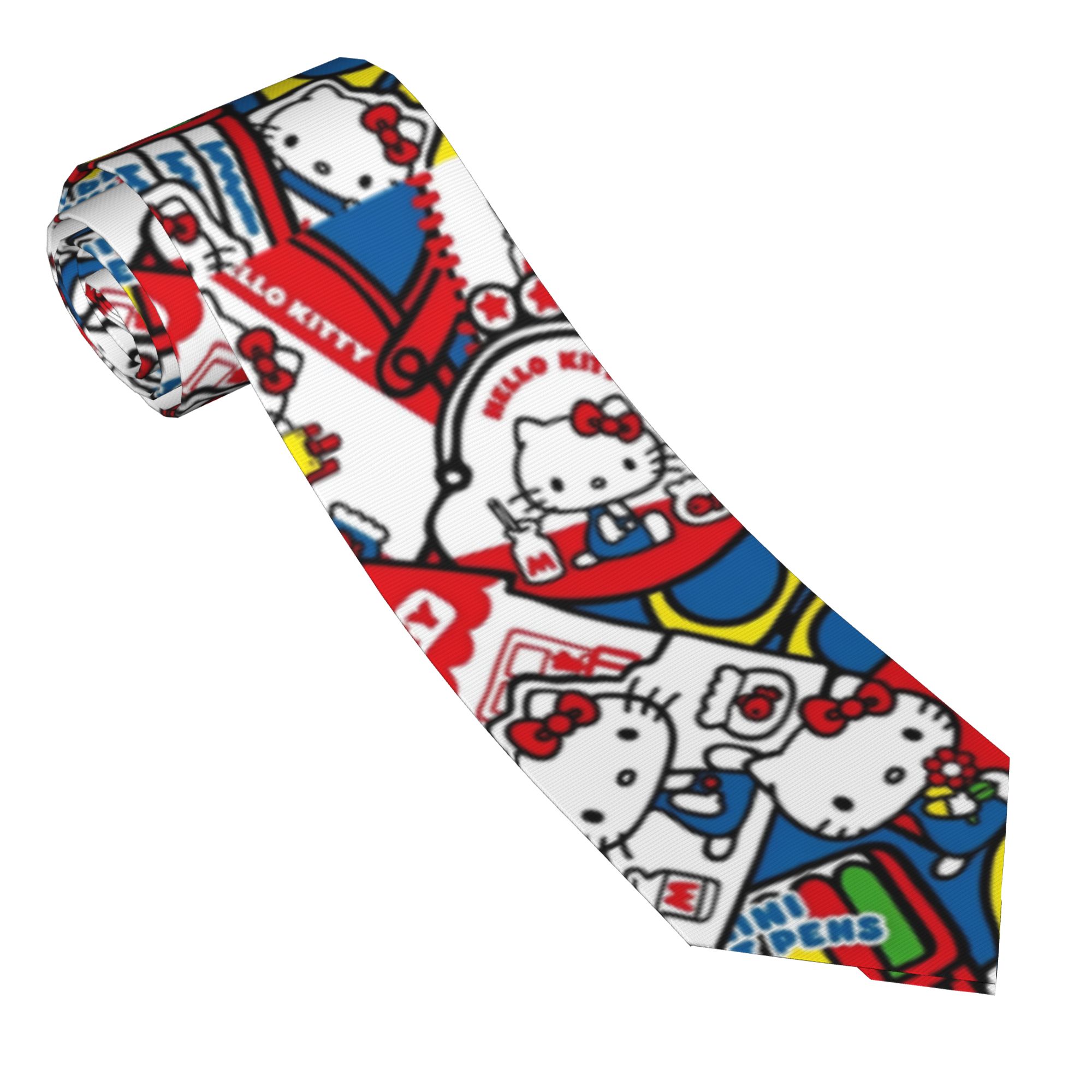 Hello Kitty Colorful Neckties  - Skinny Tie Men ulasan dan harga