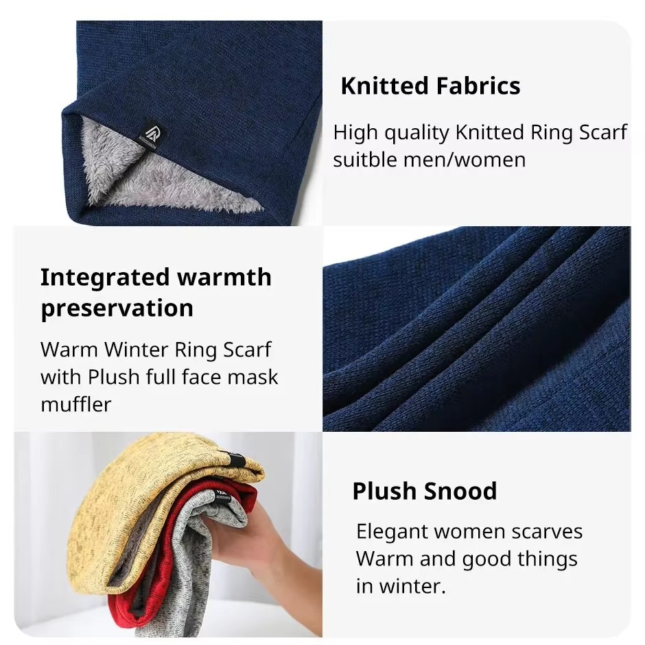 Unisex Solid Cashmere Like Plu - Muffler Men Wool ulasan dan harga