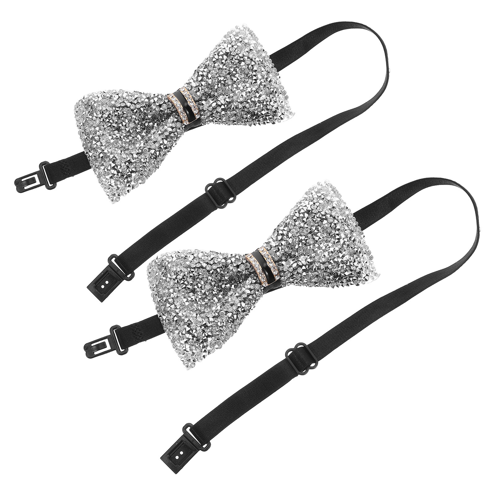 2Pcs Children Bow Tie Sparklin - Bow Tie Pre Tied ulasan dan harga