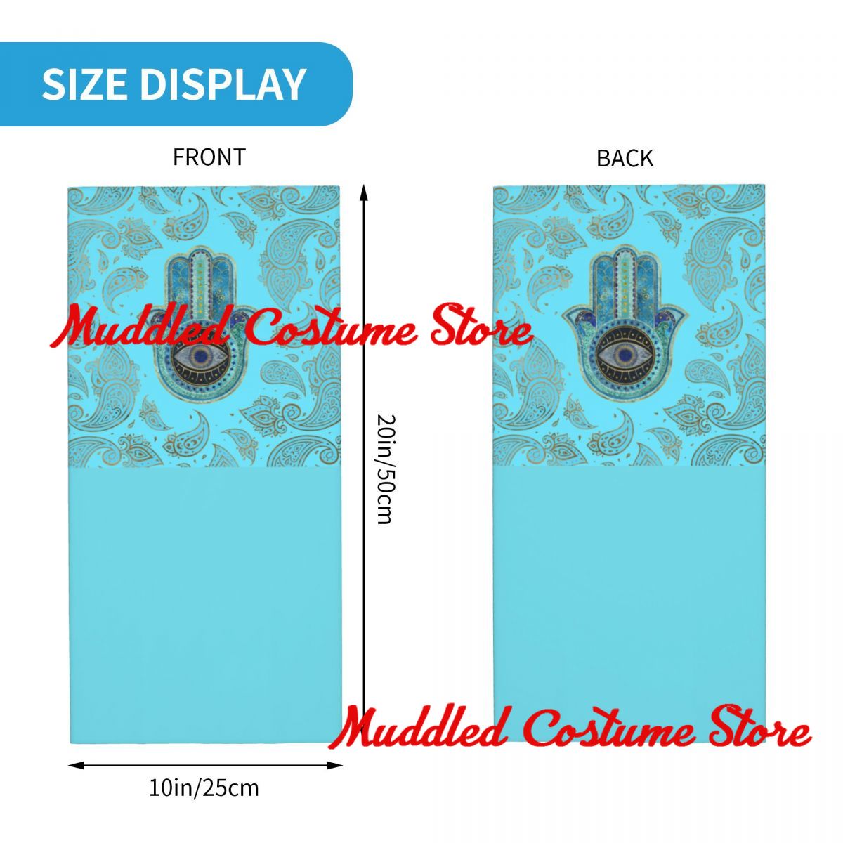 Custom Hand Of Fatima With Pai - Neck Warmer Tube ulasan dan harga